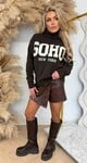 SOHO KOL SWEAT AM885 CHOCO