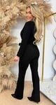 GLITTER JUMPSUIT BLACK GLITTER JUMPSUIT BLACK