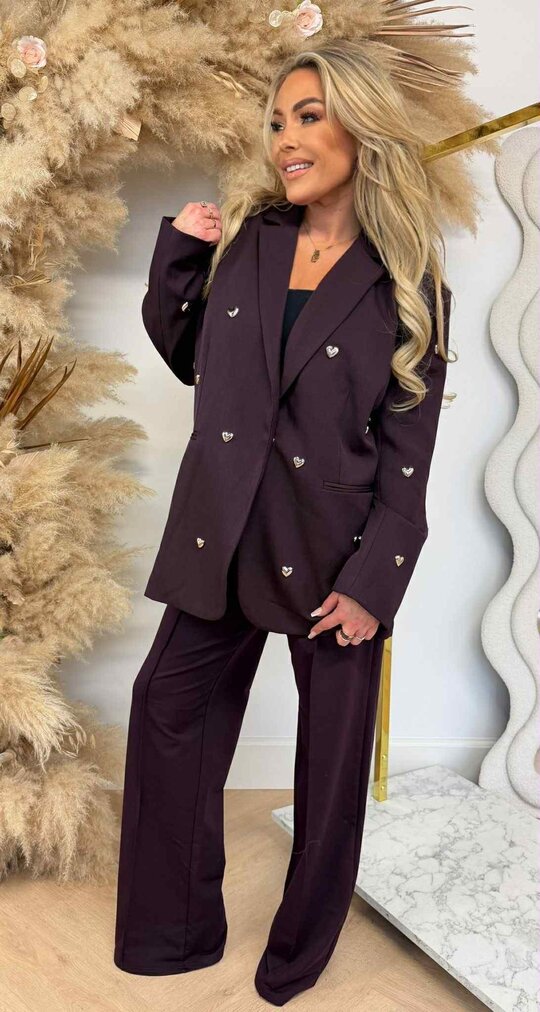 LUXURY HARTJES BLAZER 1144 PRIME DARKPURPLE