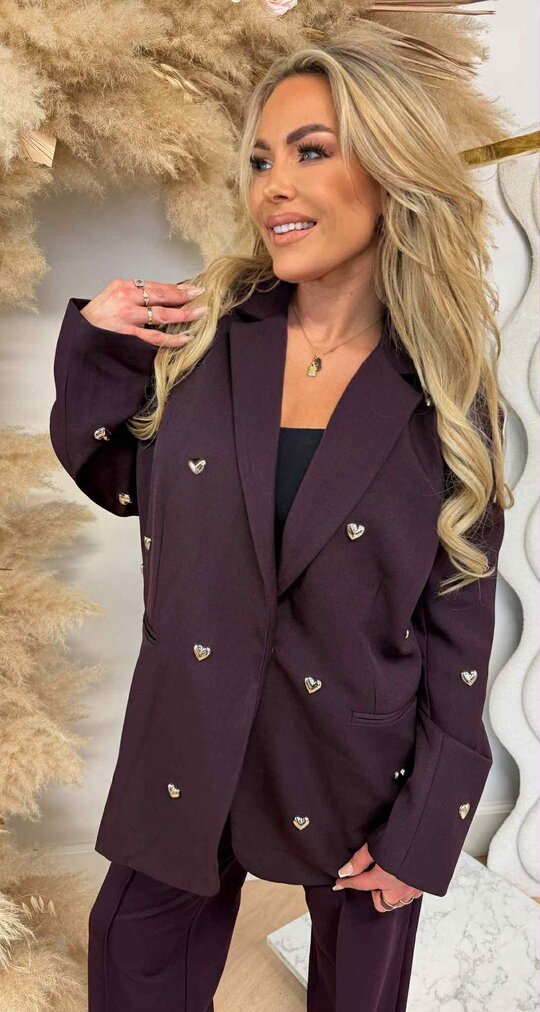 LUXURY HARTJES BLAZER 1144 PRIME DARKPURPLE