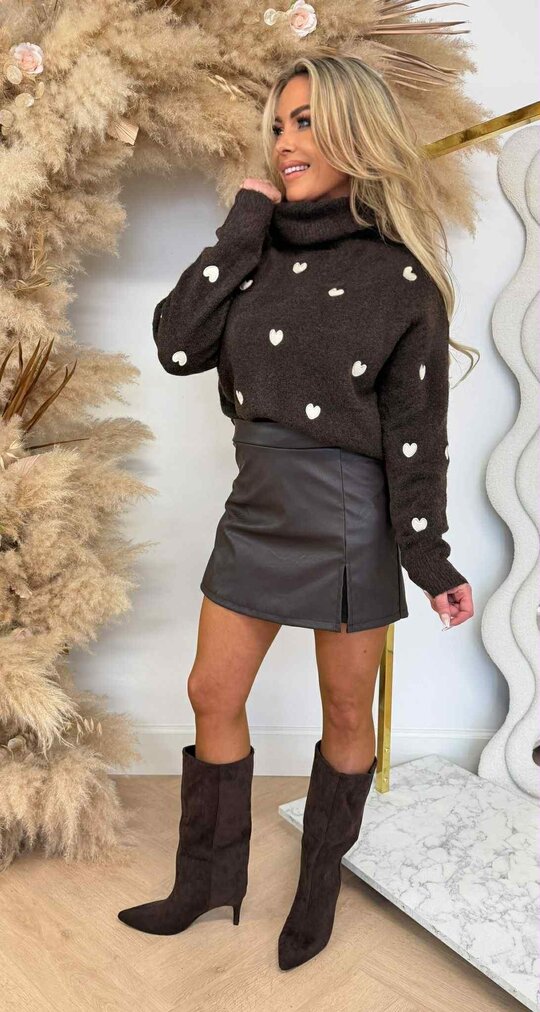 KOL HARTJES SWEAT AM891 CHOCO