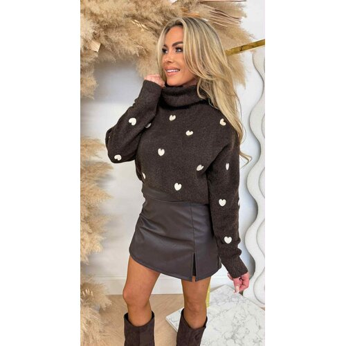 KOL HARTJES SWEAT AM891 CHOCO KOL HARTJES SWEAT AM891 CHOCO