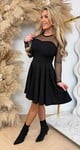 JOLI PEPLUM DRESS 31515 BLACK