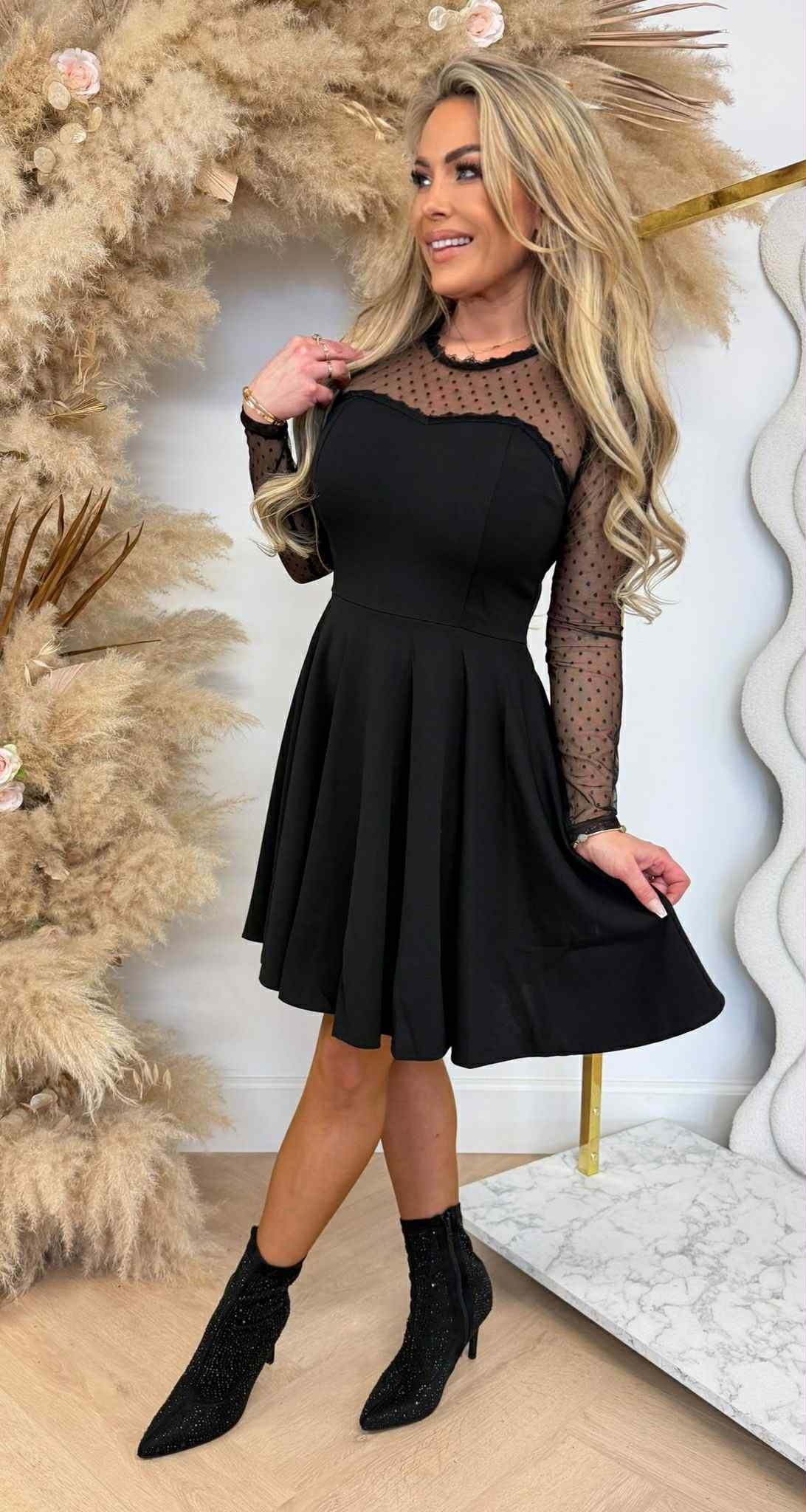 JOLI PEPLUM DRESS 31515 BLACK JOLI PEPLUM DRESS 31515 BLACK
