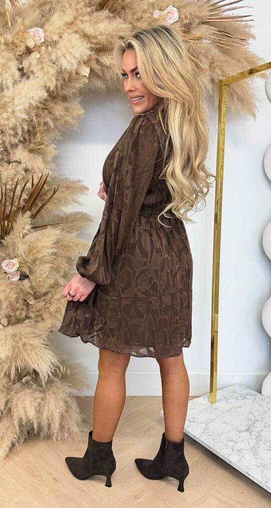 TO LEAF TROUGH DRESS 5290A CHOCO