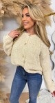 SOFT TEDDY BUTTON VEST/SWEAT 0165 LIGHTBEIGE SOFT TEDDY BUTTON VEST/SWEAT 0165 LIGHTBEIGE