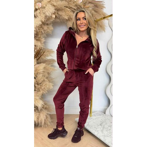 BASIC ZIP VELVET SET 287 BORDEAUX BASIC ZIP VELVET SET 287 BORDEAUX