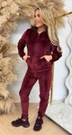 BASIC ZIP VELVET SET 287 BORDEAUX BASIC ZIP VELVET SET 287 BORDEAUX