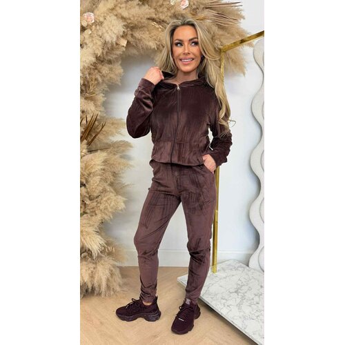 BASIC ZIP VELVET SET 287 CHOCO BASIC ZIP VELVET SET 287 CHOCO