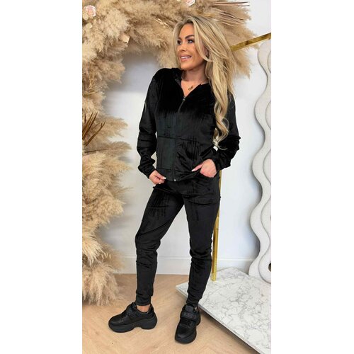 BASIC ZIP VELVET SET 287 BLACK BASIC ZIP VELVET SET 287 BLACK