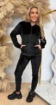 BASIC ZIP VELVET SET 287 BLACK BASIC ZIP VELVET SET 287 BLACK