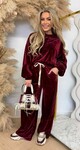 VELVET COMFY SET BORDEAUX VELVET COMFY SET BORDEAUX