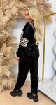 WILD & COMFY VELVET SET BLACK WILD & COMFY VELVET SET BLACK