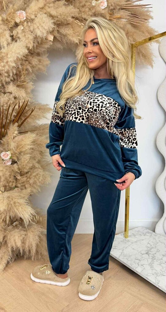 WILD & COMFY VELVET SET AQUA WILD & COMFY VELVET SET AQUA