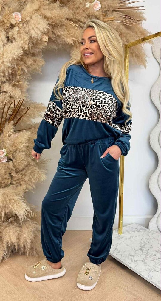 WILD & COMFY VELVET SET AQUA WILD & COMFY VELVET SET AQUA