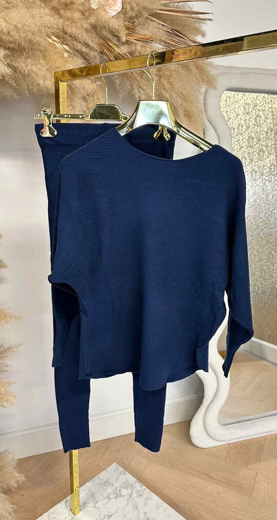 KAYLA RIB SET 9819 NAVY