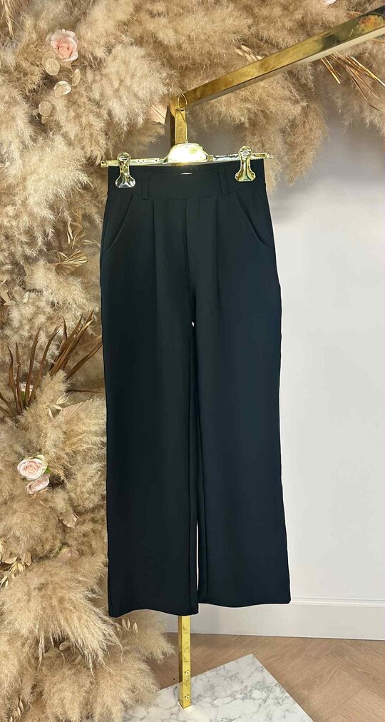 YU & ME STRAIGHT LEG PANTS 3312-70 BLACK