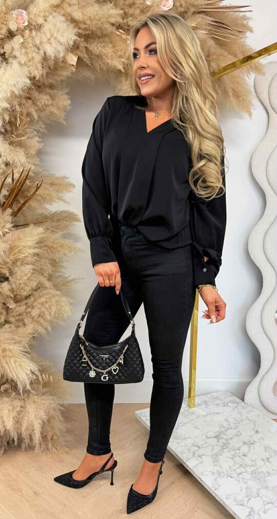 LUCIE BLOUSE BLACK