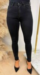 SKINNY HIGH WAIST JEANS K061 BLACK SKINNY HIGH WAIST JEANS K061 BLACK