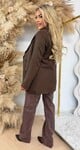 IRIS OVERSIZED BLAZER CHOCO