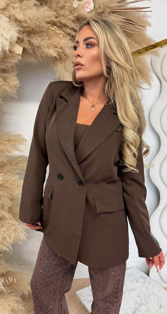 IRIS OVERSIZED BLAZER CHOCO