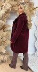SUPER SOFT TEDDY COAT BORDEAUX