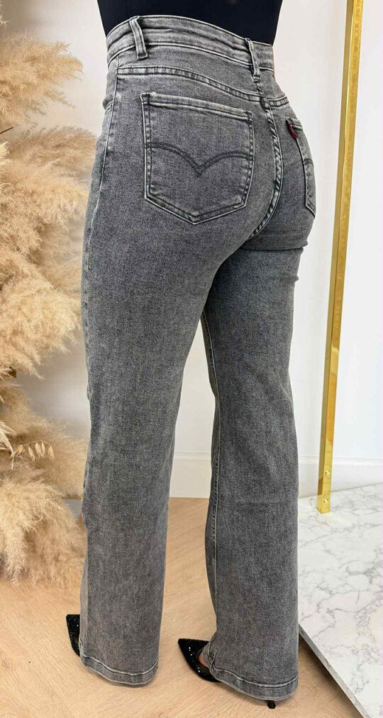 FLARED JEANS 63352 GREY