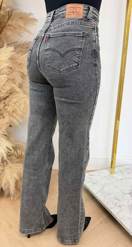 FLARED JEANS 63352 GREY