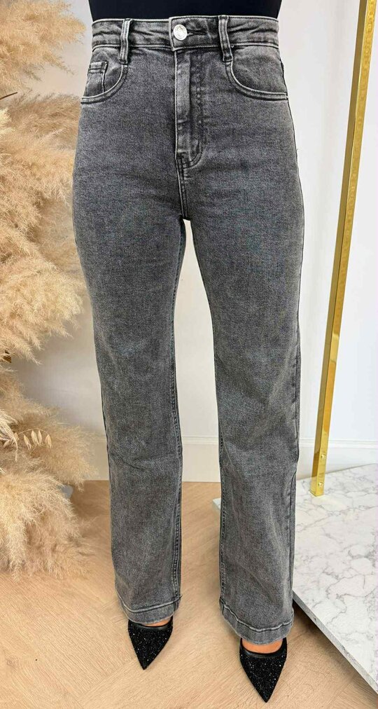FLARED JEANS 63352 GREY