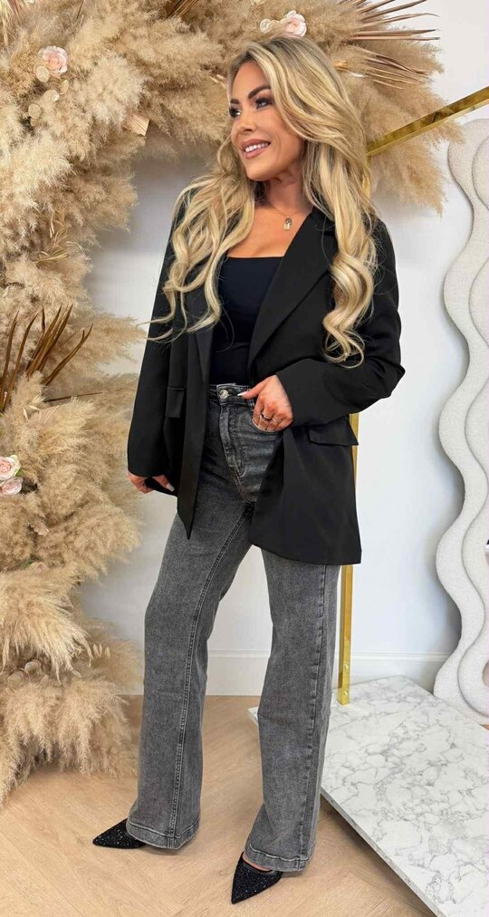 IRIS OVERSIZED BLAZER BLACK