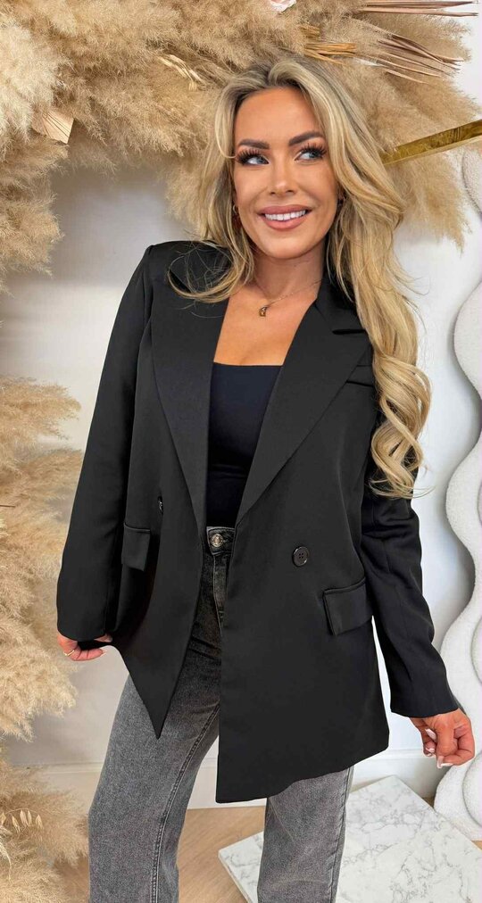 IRIS OVERSIZED BLAZER BLACK