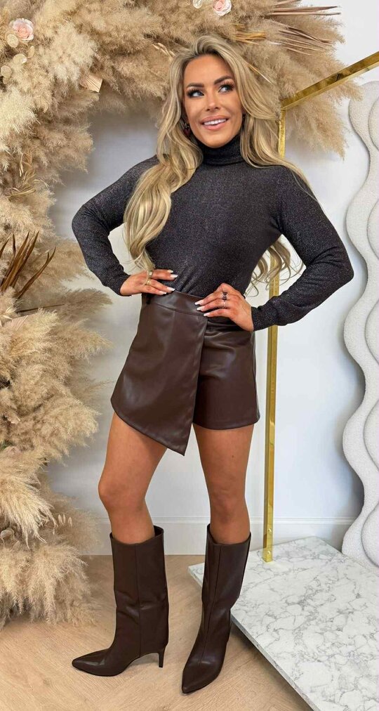 MARIE GLITTER KOL TOP COFFEE