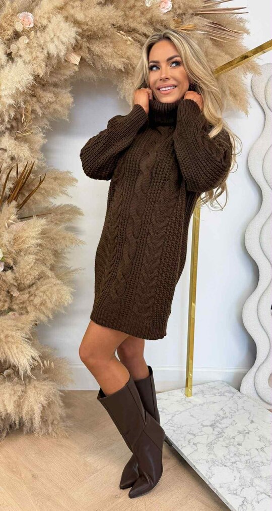 ZARA KOL DRESS CHOCO