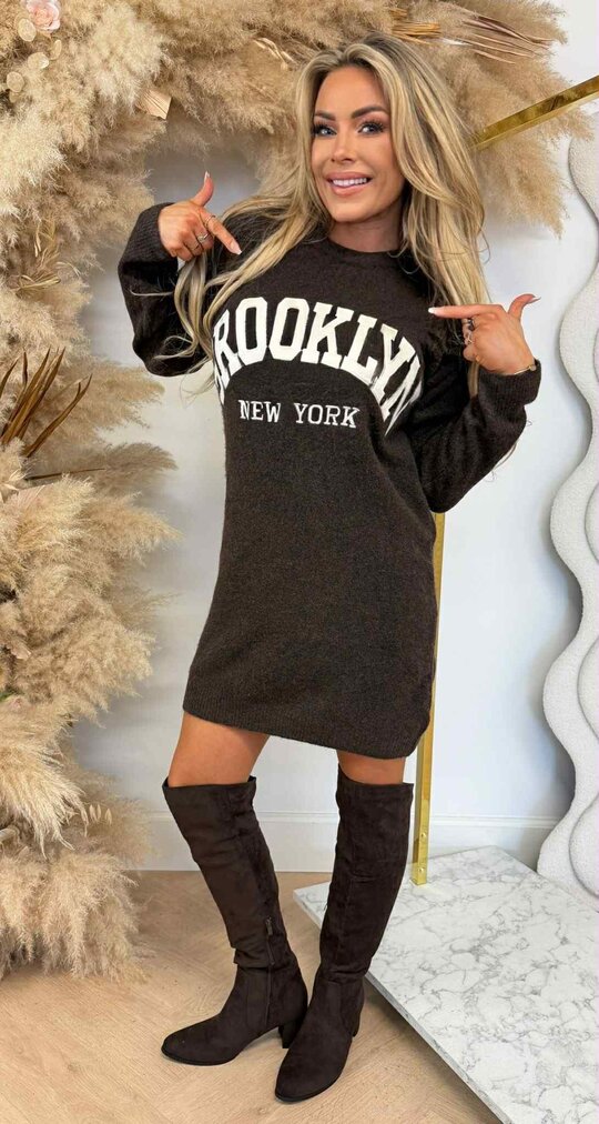 BROOKLYN NEW YORK DRESS 3831362 CHOCO