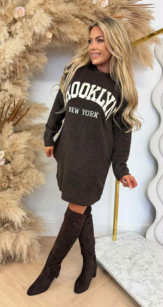 BROOKLYN NEW YORK DRESS 3831362 CHOCO