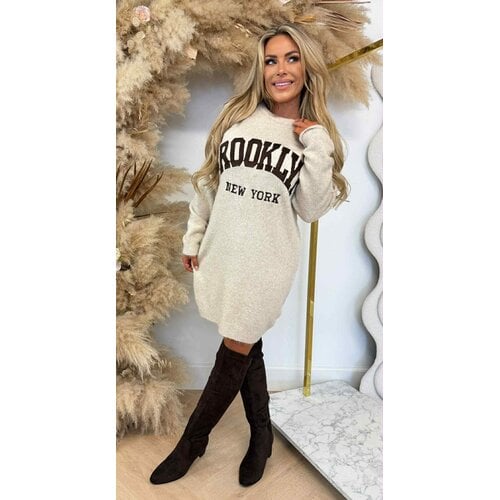 BROOKLYN NEW YORK DRESS 3831362 BEIGE