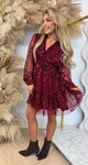 XMAS SEQUIN DRESS 3230 BORDEAUX