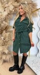 CORDUROY LUS DRESS GREEN