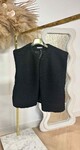 MUSTY TEDDY GILET BLACK