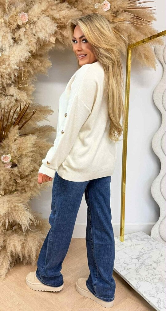 HARTJES MUSTHAVE SWEAT 953 OFFWHITE HARTJES MUSTHAVE SWEAT 953 OFFWHITE