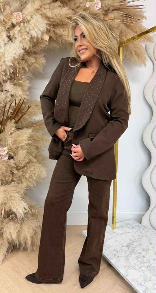 PARIS DIAMOND KRAAG BLAZER CHOCO PARIS DIAMOND KRAAG BLAZER CHOCO