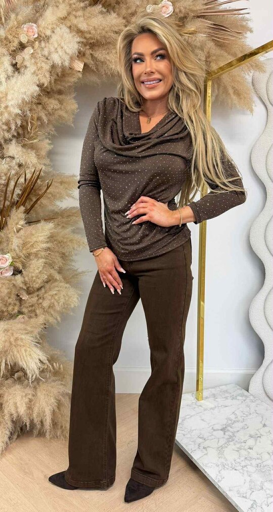 GLITTER GLOW TOP CHOCO GLITTER GLOW TOP CHOCO