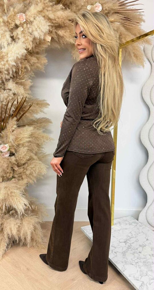 GLITTER GLOW TOP CHOCO GLITTER GLOW TOP CHOCO