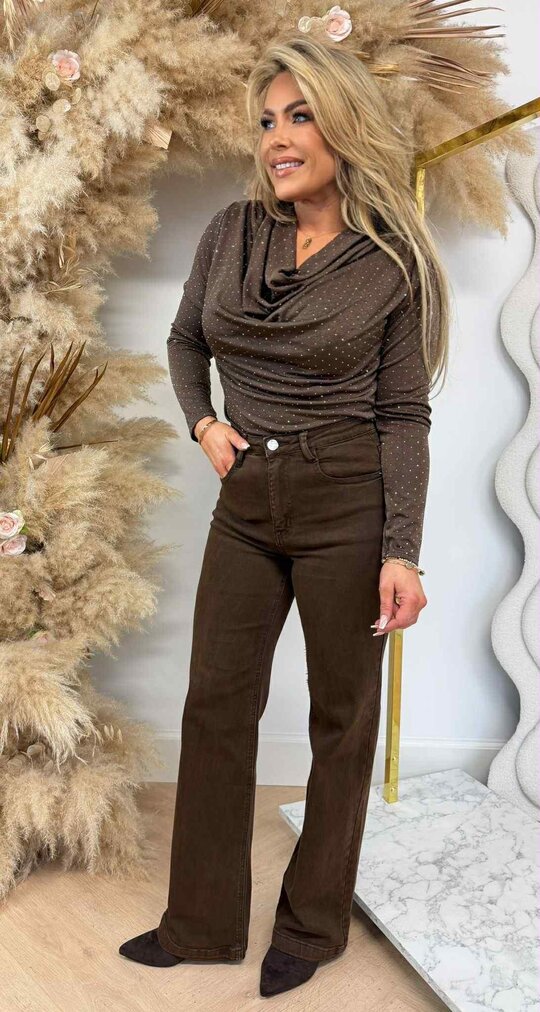 GLITTER GLOW TOP CHOCO GLITTER GLOW TOP CHOCO