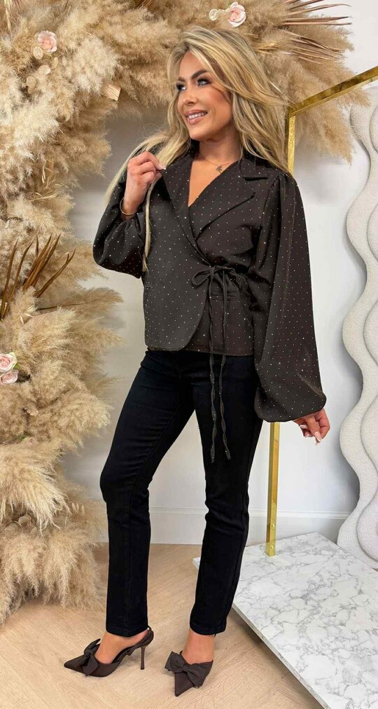 STRIK DIAMOND BLAZER CHOCO