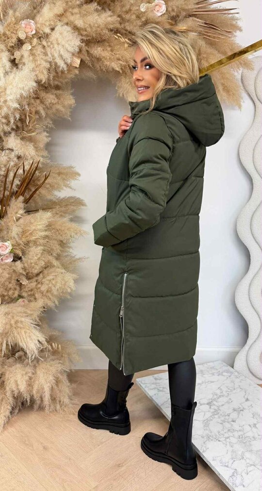 ZIP PUFFER WINTERJACKET 8865 KHAKI ZIP PUFFER WINTERJACKET 8865 KHAKI