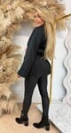 GLITTER LUS BLAZER BLACK GLITTER LUS BLAZER BLACK