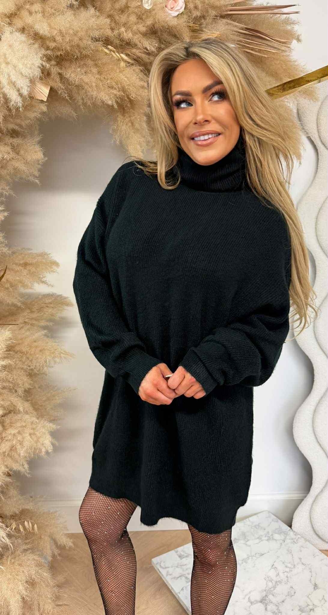 MILANO KOL DRESS 619-18 BLACK MILANO KOL DRESS 619-18 BLACK