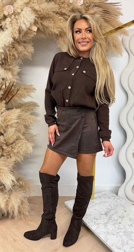 JOLLYA SWEAT/VEST 679 COFFEE JOLLYA SWEAT/VEST 679 COFFEE