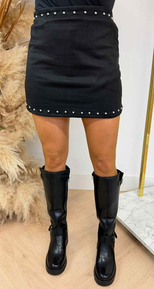MAUVE STUDS SKORT BLACK MAUVE STUDS SKORT BLACK